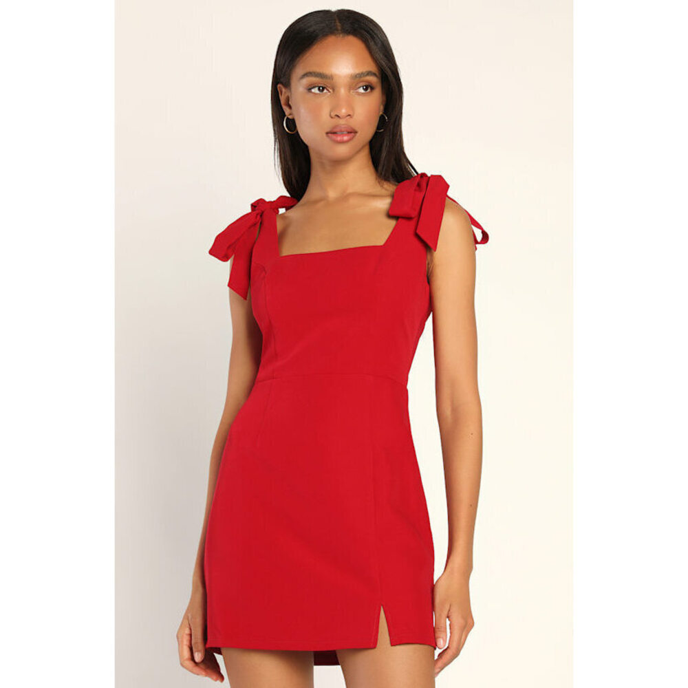 Lulus Your Sweetie Wine Red Tie-strap Mini Dress - Size XL